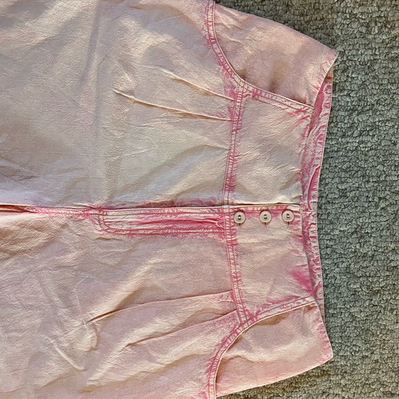 NWOT Free People size 10 cotton baggy stonewashed - Picture 5 of 8